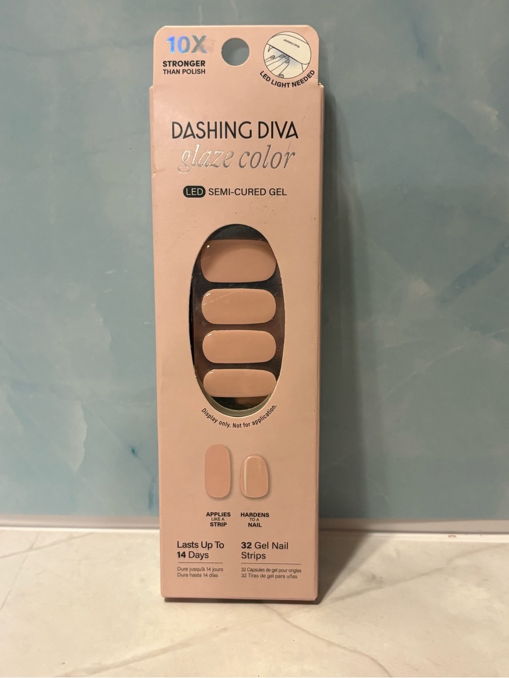 Glaze Color Gel Nail Strips -Light Pink (“Aristocrat “)